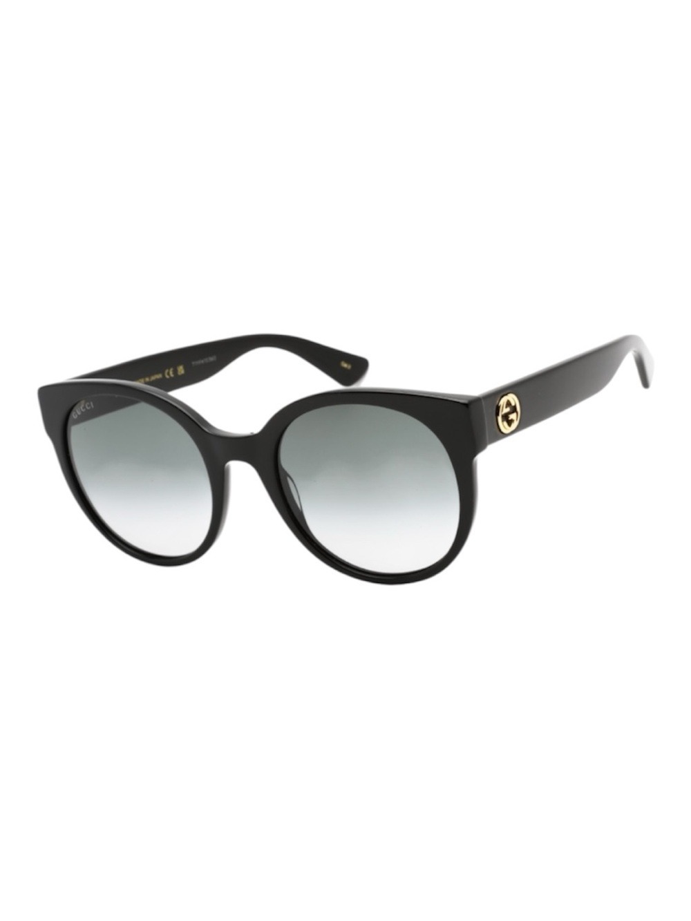 GUCCI GG0035SN Black Women's Sunglasses with Gold Logo
